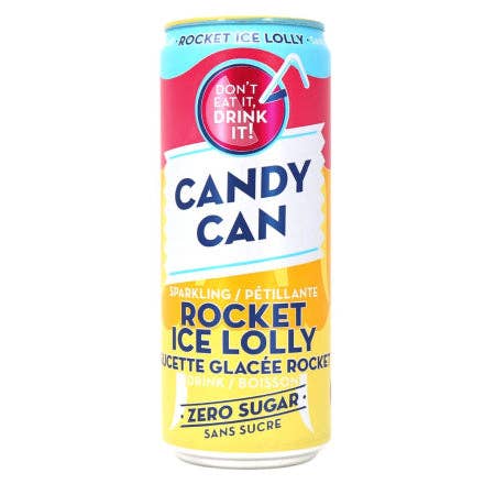 Candy Can Zero Sugar Rocket Pop Flavoured Sparkling Drink