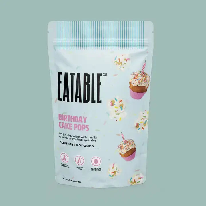 Birthday Cake Pops 🎂 White Chocolate Rainbow Popcorn