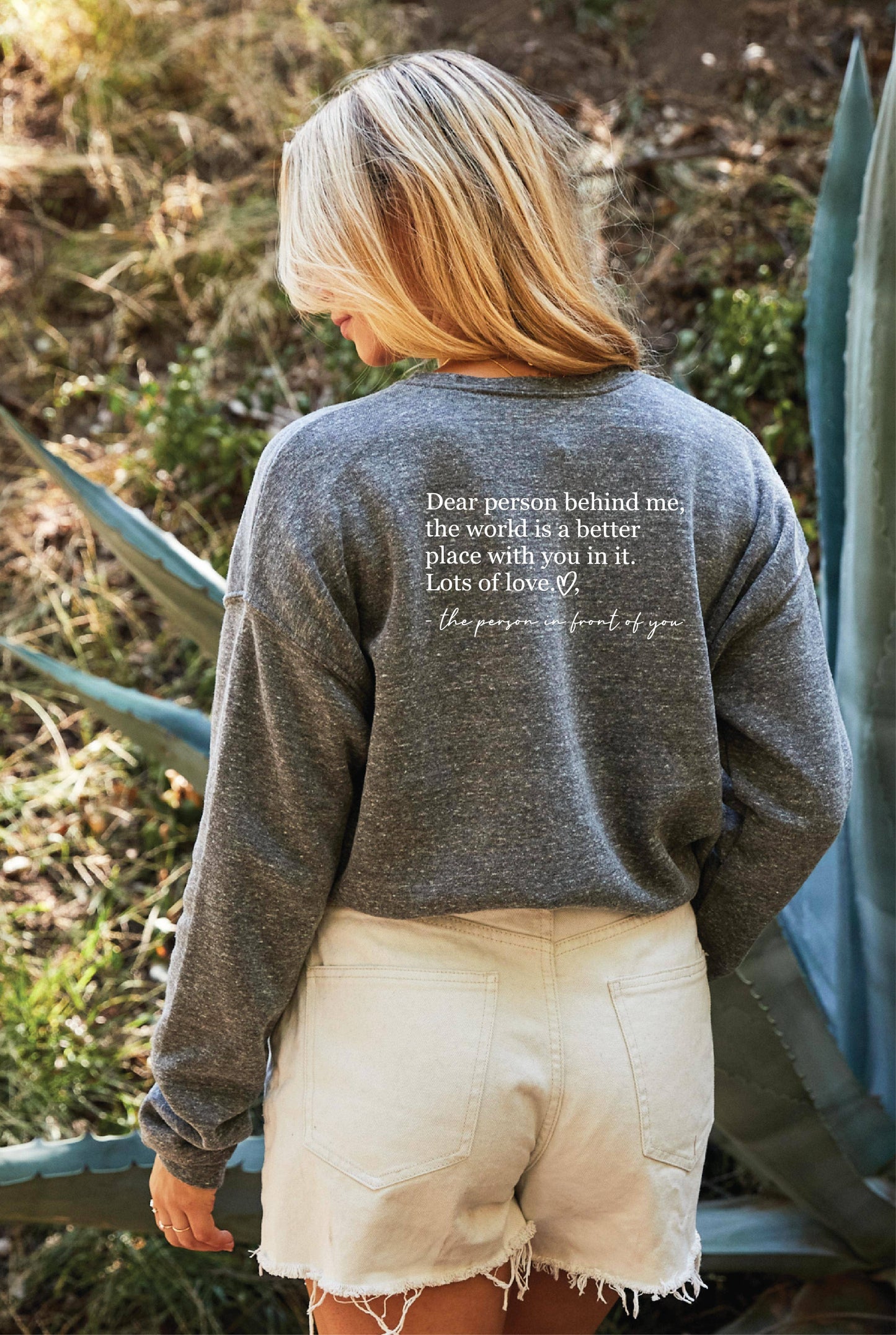 DEAR PERSON BEHIND ME Graphic Sweatshirt: BLACK Be Kind