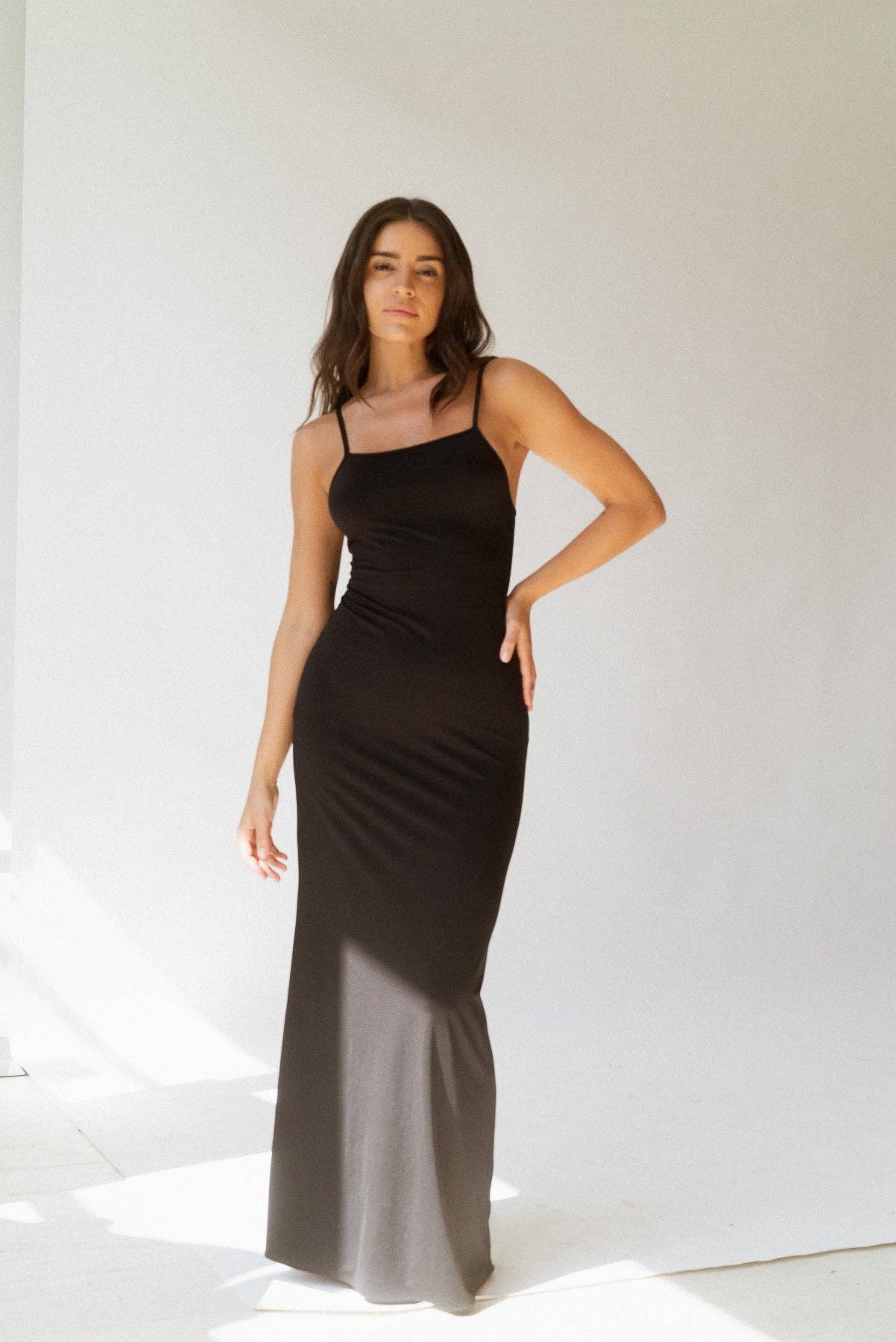 Londre Body - The Only Long Dress in Matte Black