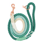 SASSY WOOF - Dog Rope Leash - Ombre Teal