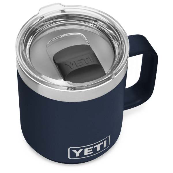 YETI 10oz/295mL travel mug with handle and mag slider lid in navy