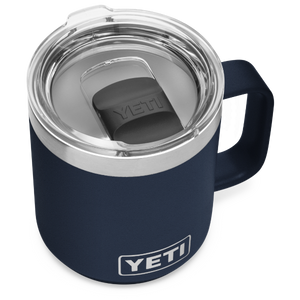 YETI 10oz/295mL travel mug with handle and mag slider lid in navy