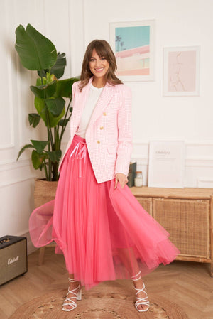 
                
                    Load image into Gallery viewer, Aria Tulle Pink Fuchsia Skirt
                
            