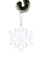 Ornament - Clear Snowflake with 11 Points