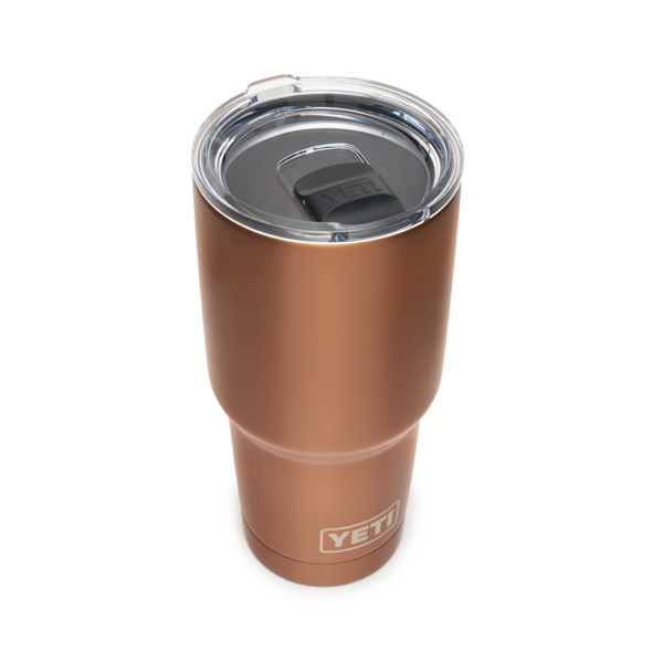 YETI 30oz/887mL rambler tumbler in copper with magslider lid