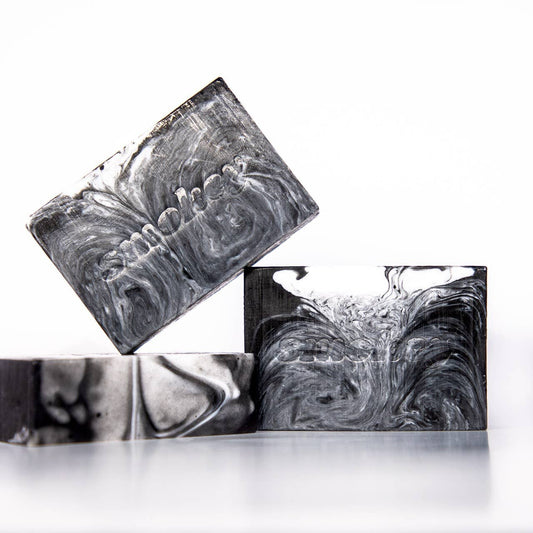 Charcoal Marble Soap - Tobacco-Vanilla Scented