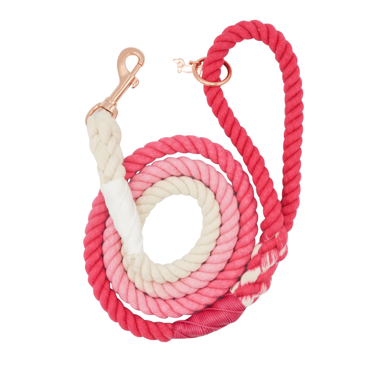 SASSY WOOF - Dog Rope Leash - Ombre Pink