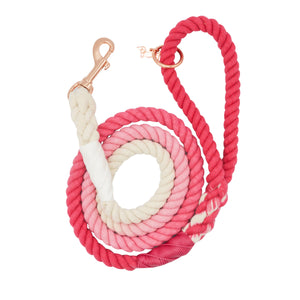 
                
                    Load image into Gallery viewer, SASSY WOOF - Dog Rope Leash - Ombre Pink
                
            