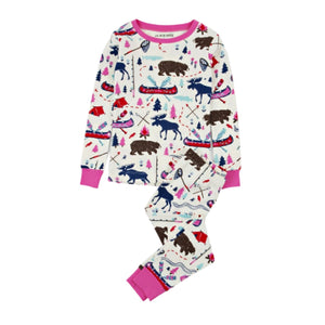 
                
                    Load image into Gallery viewer, Pretty Sketch Country Kid&amp;#39;s Pajama Set
                
            