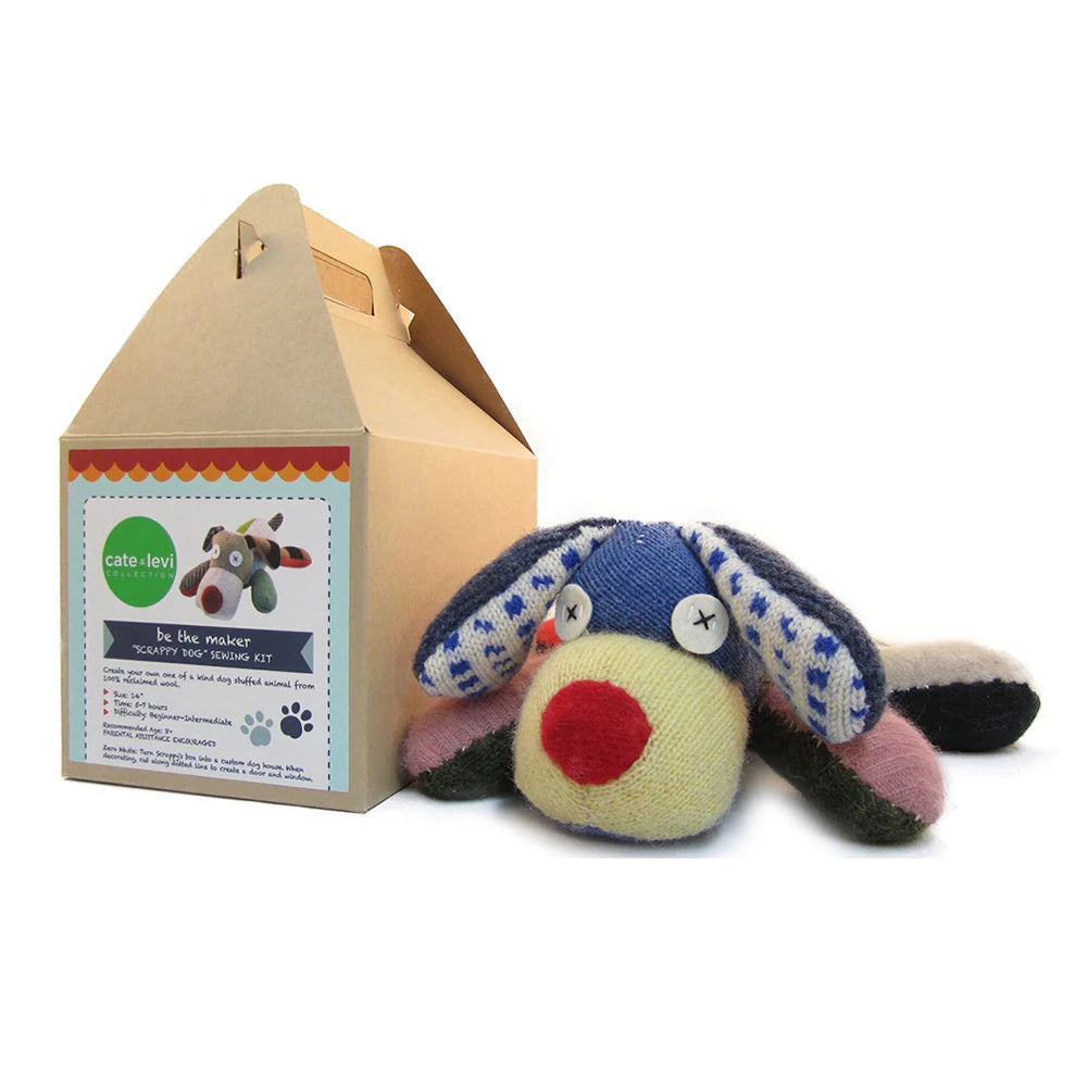 Cate & Levi make your own stuffed animal kit with stuffed dog