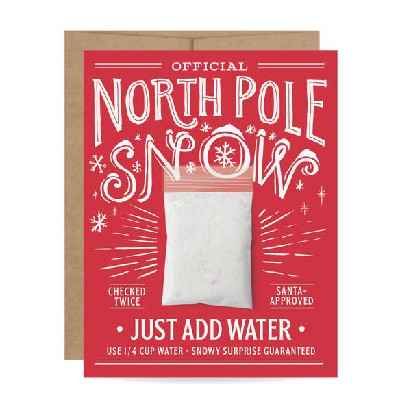 North Pole Snow Card