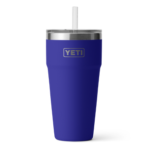
                
                    Load image into Gallery viewer, YETI 26oz/769mL tumbler with straw lid in offshore blue
                
            