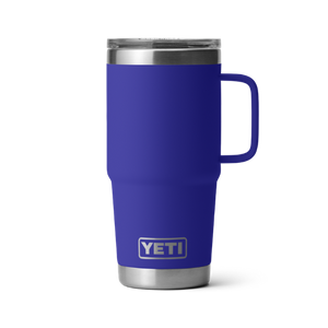 Yeti 20oz/591mL travel mug with handle and stronghold lid in offshore blue