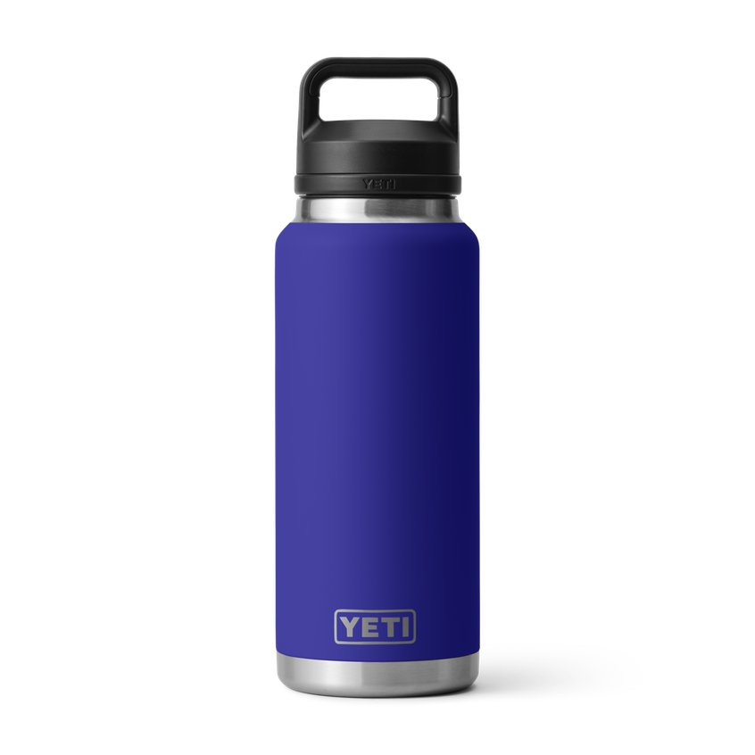 YETI 36oz/1L bottle with chug cap in offshore blue