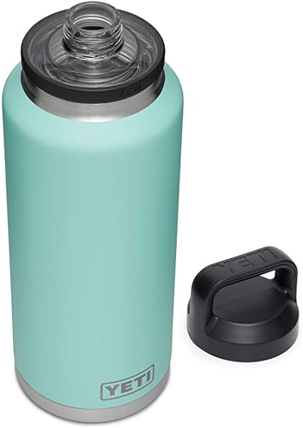 
                
                    Load image into Gallery viewer, YETI 46 oz/1.36L bottle in seafoam with chug cap
                
            