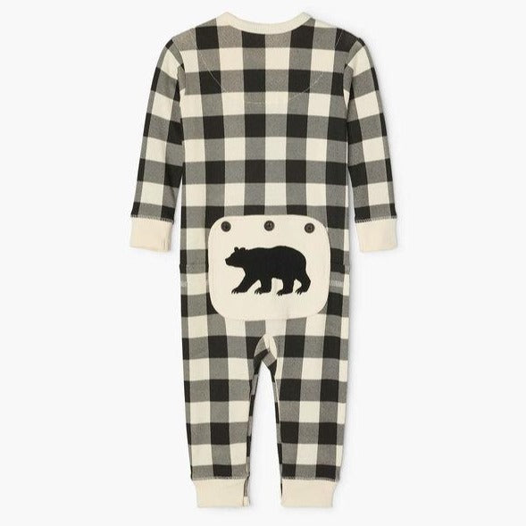
                
                    Load image into Gallery viewer, Cream Plaid Baby Union Suit
                
            