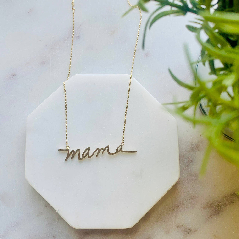 
                
                    Load image into Gallery viewer, Pretty Simple - Mama Necklace
                
            