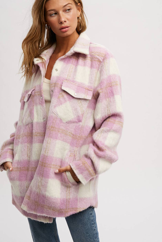 
                
                    Load image into Gallery viewer, Bluivy - BRUSHED FLANNEL JACKET
                
            