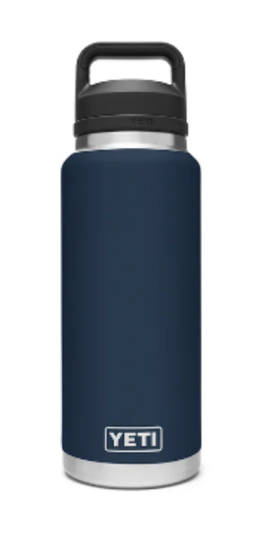 YETI 36oz/1L bottle with chug cap in navy