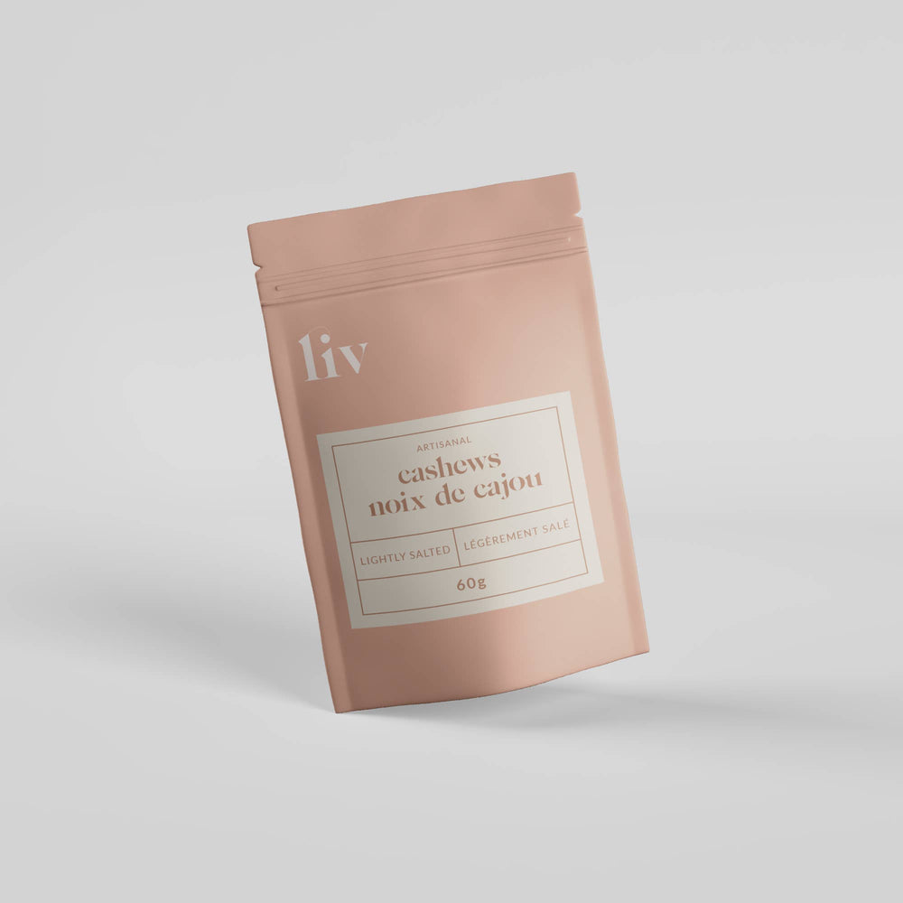 
                
                    Load image into Gallery viewer, Liv Artisanal - Lightly Salted Cashews (60g)
                
            
