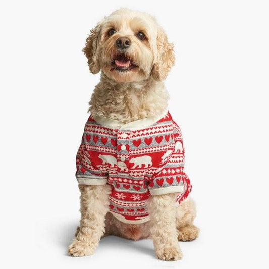 Fair Isle Bear Dog Pajamas