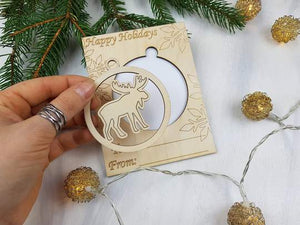 Wooden Ornament Cards