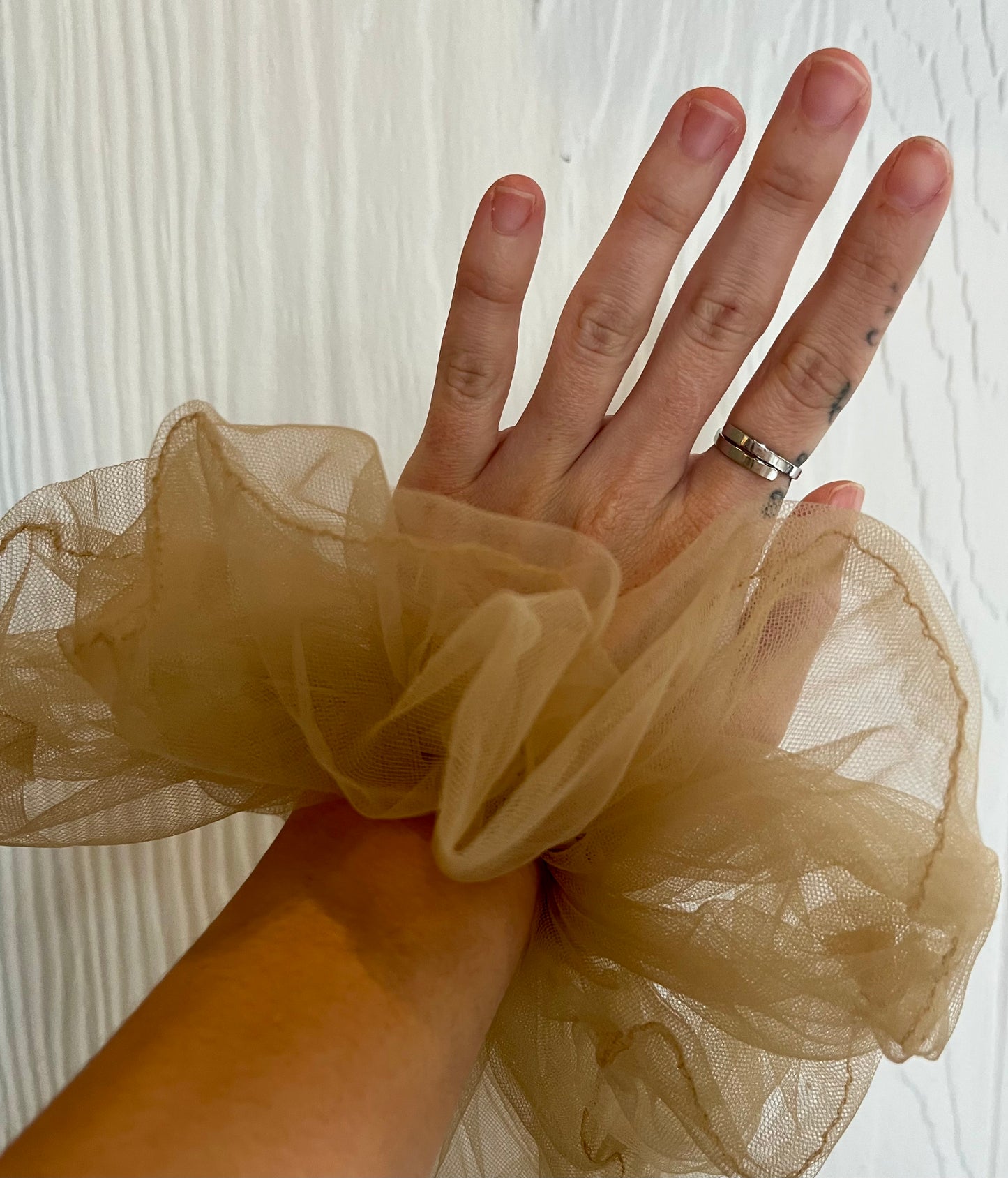 Cloud Tulle Scrunchies