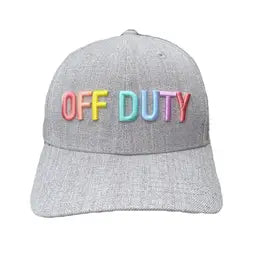 OFF DUTY Rainbow Ball Cap ballcap