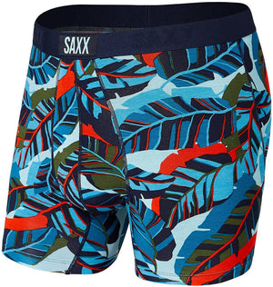 
                
                    Load image into Gallery viewer, Saxx - Vibe Boxer Brief - Blue Pop Jungle
                
            
