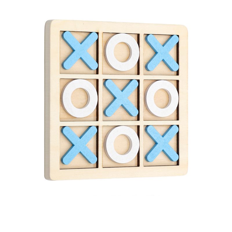 10 Piece Premium Solid Wood Tic Tac Toe Game