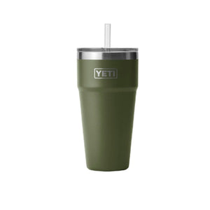 YETI 26oz/769mL tumbler with straw lid in highlands olive