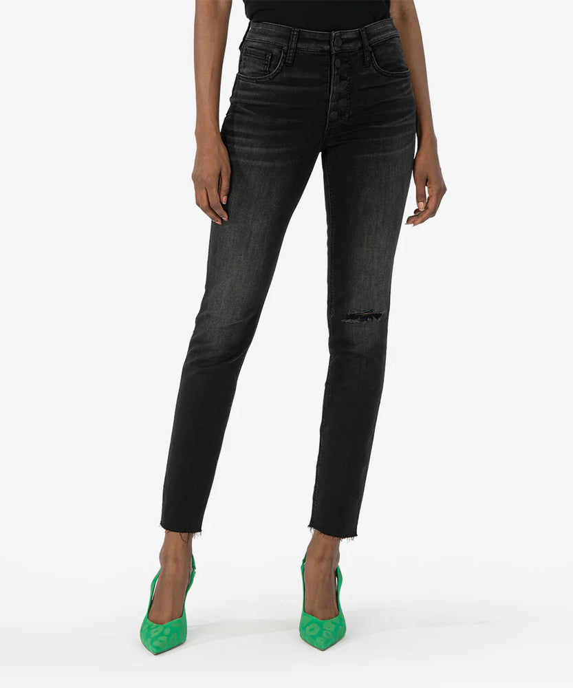 KUT From The Kloth- High Rise Rachael Fab Ab Mom Jean/ Validate Wash