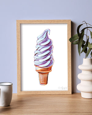 
                
                    Load image into Gallery viewer, Curated Art Prints: Soft Serve
                
            