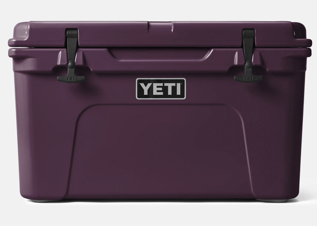 YETI hard cooler tundra 45 front view white background Nordic purple