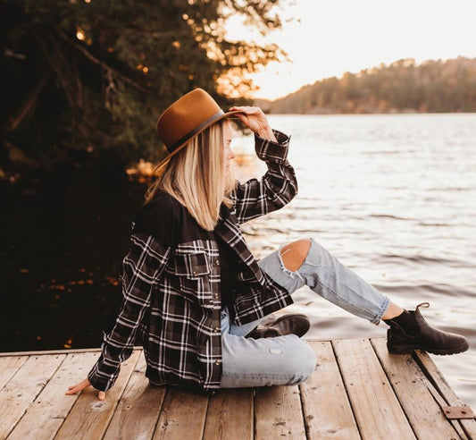 Canoe & Lake - The Lake Shacket Lightweight Flannel Shirt