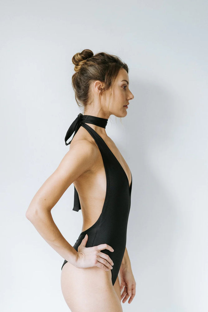 The Multiway Swimsuit in Matte Black