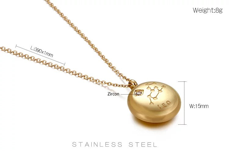 
                
                    Load image into Gallery viewer, Zodiac Pendant and Chain
                
            