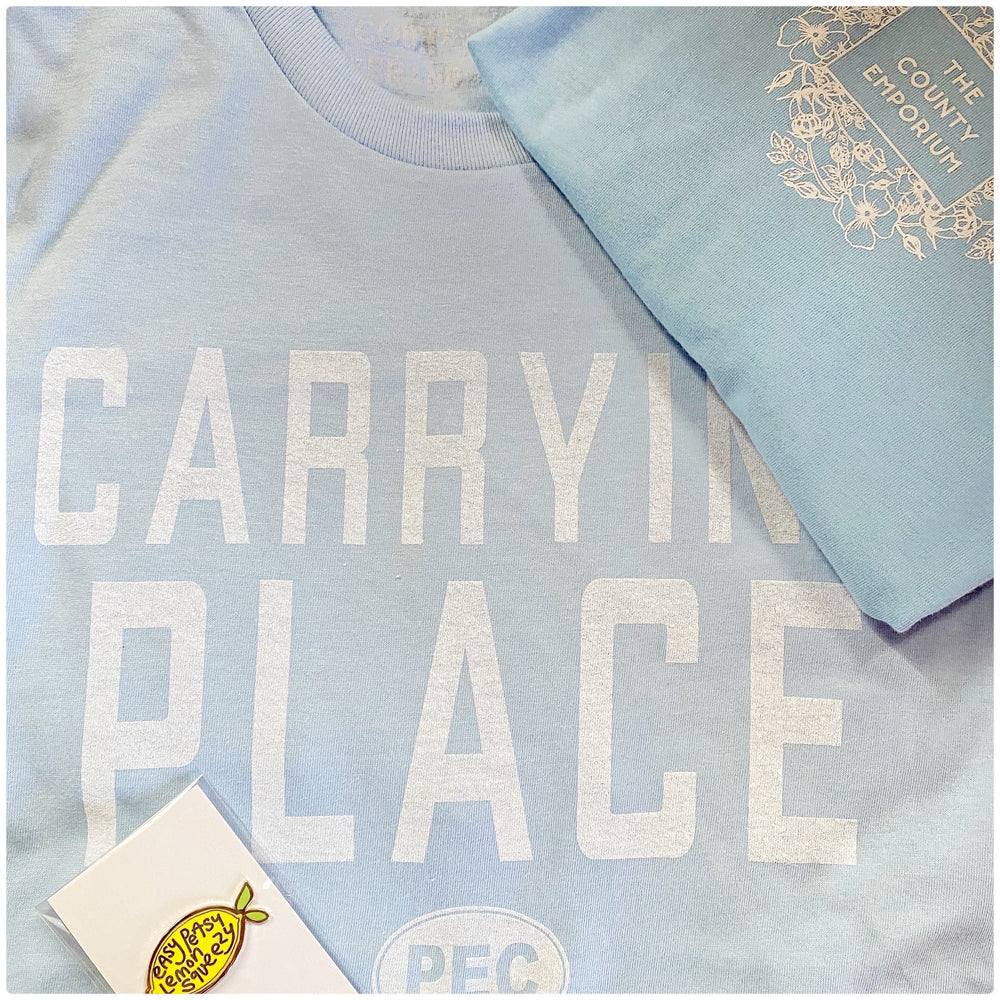 The Carrying Place Unisex T - Light Blue