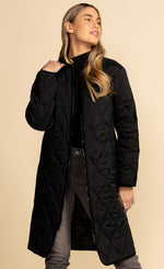 Anya Quilted Long Jacket