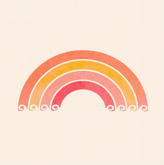 Curated Art Prints: Make Waves (Rainbow)