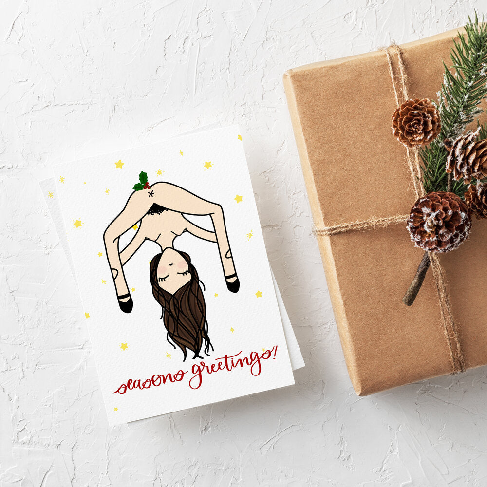 
                
                    Load image into Gallery viewer, Holiday Cards Dick penis tits reindeer
                
            