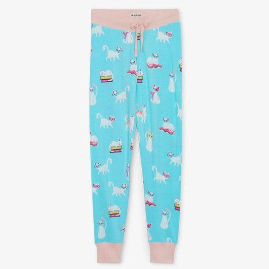 Kitty Cat Book Club Women's Sleep Leggings