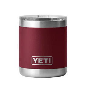 yeti 10oz/295mL lowball harvest red rambler with magslider lid