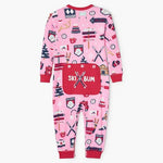 Pink Ski Holiday Baby Union Suit - Ski Bum
