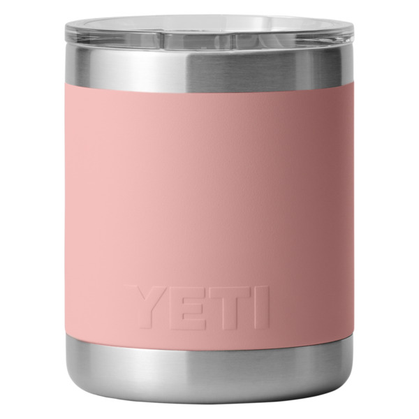 yeti 10oz/295mL lowball sandstone pink rambler with magslider lid