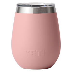 Yeti 10oz/295mL wine tumbler with magslider lid in sandstone pink