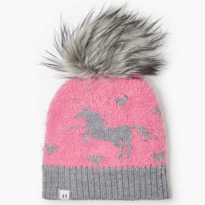 
                
                    Load image into Gallery viewer, Shimmer Unicorn Winter Hat
                
            