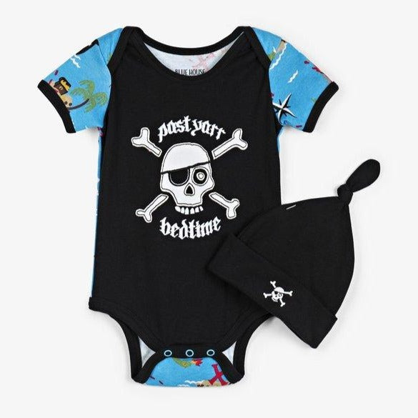 
                
                    Load image into Gallery viewer, Treasure Island Baby Onesie with Hat
                
            