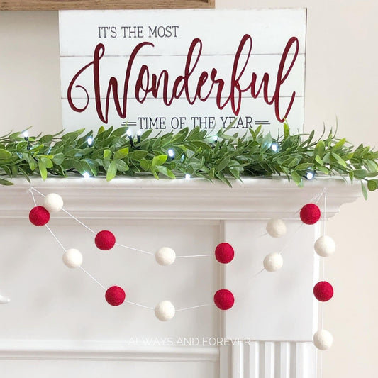 Felt Ball Garland